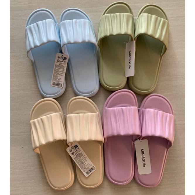 Official Bali Miniso Ripple Series Women'S Bathroom Sandal Wanita Sandal Kamar Mandi Sandal Rumah Sl