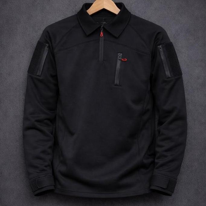 Tactical Bdu Scuba Hitam Polos Panjang Baju Outdoor Anti Bau Nyaman Untuk Kerja Lapangan Dan Aktivit