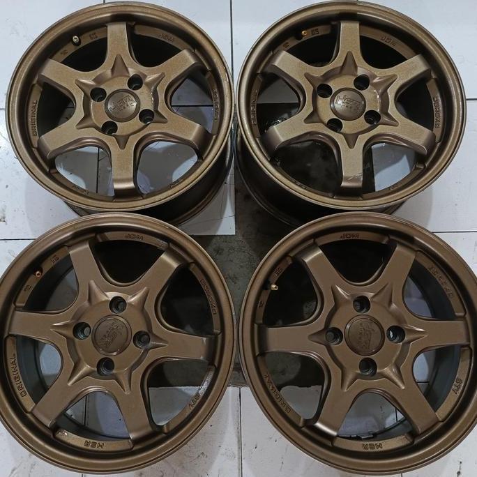 Terlaris Velg Mobil Te37 Ring 15 Pcd 4X100 + Ban Second