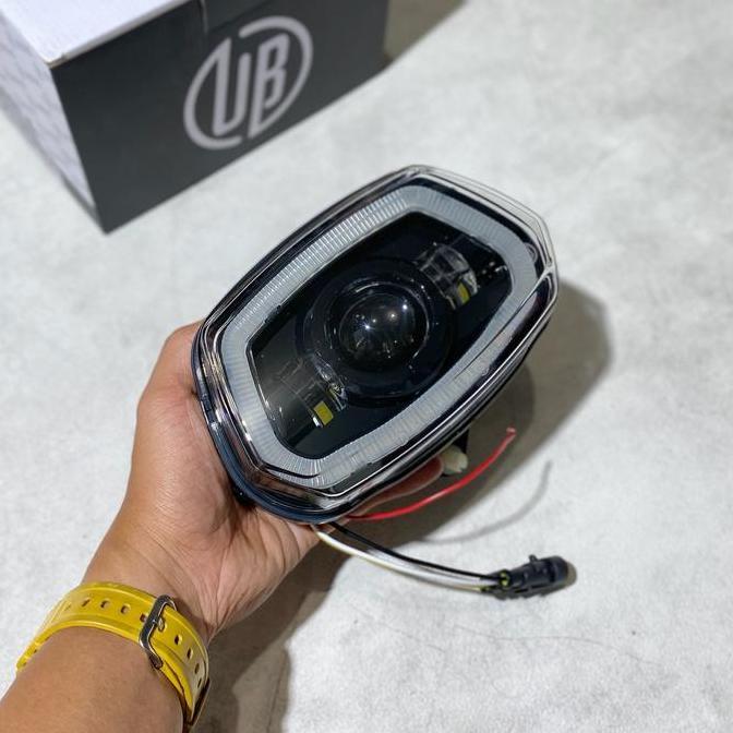 Headlamp LED Daymaker Unbrand Model M1 Orinal Vespa Sprint & S Facelift 125 150 3V ET