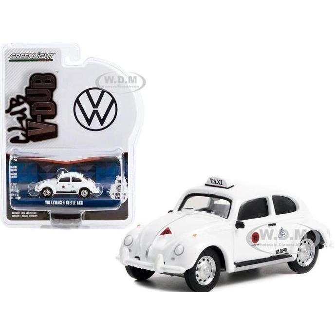 36050-F GREENLIGHT VOLKSWAGEN BEETLE #75 WHITE TAXI TAXCO MEXICO VW