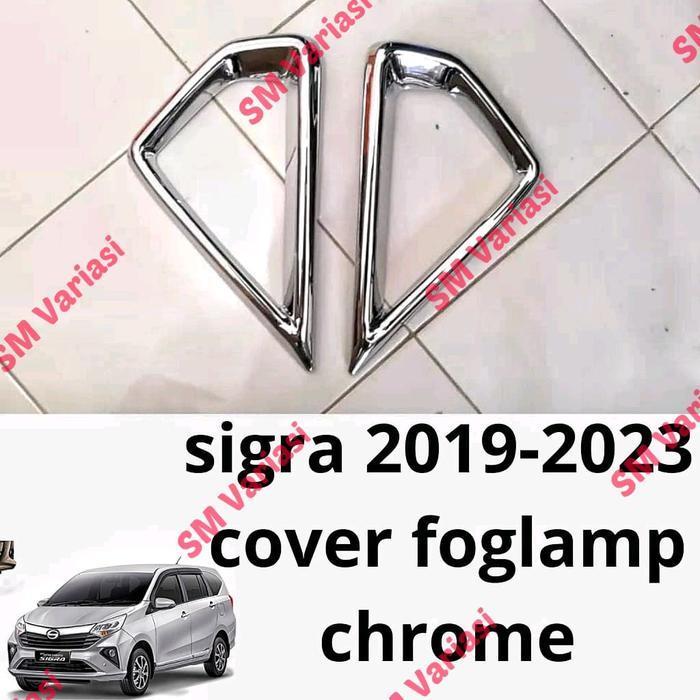 Cover Ring Foglamp Ring Mobil Sigra 2019 Chrome Original Dan Terpercaya
