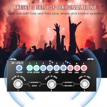 Promo Efek Gitar M-Vave Cuvave Cube Baby Soundcard Multi Effects Pedal Multi Efek Cuvave Muslady Rev