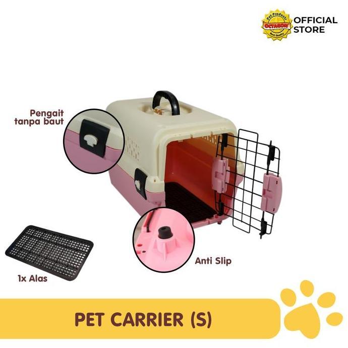 PET CARRIER OCTAGON UKURAN S M L | PET CARGO TRAVEL KUCING ANJING