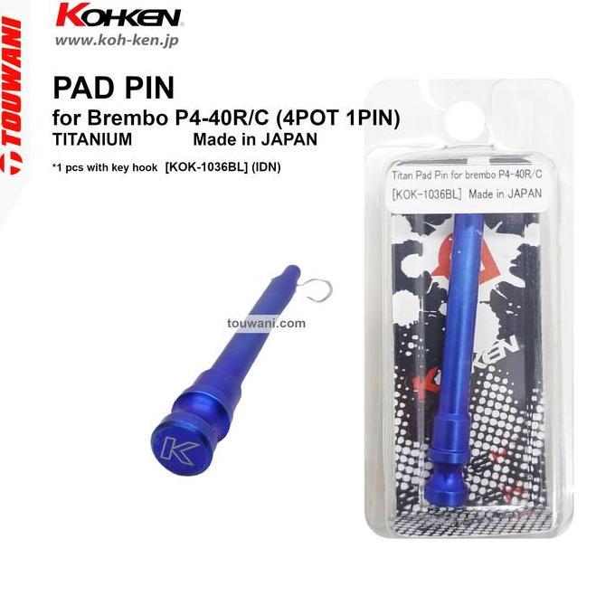 Kohken KOK-1036 Pad Titanium for Brembo 4POT 40mm CAST 2POT