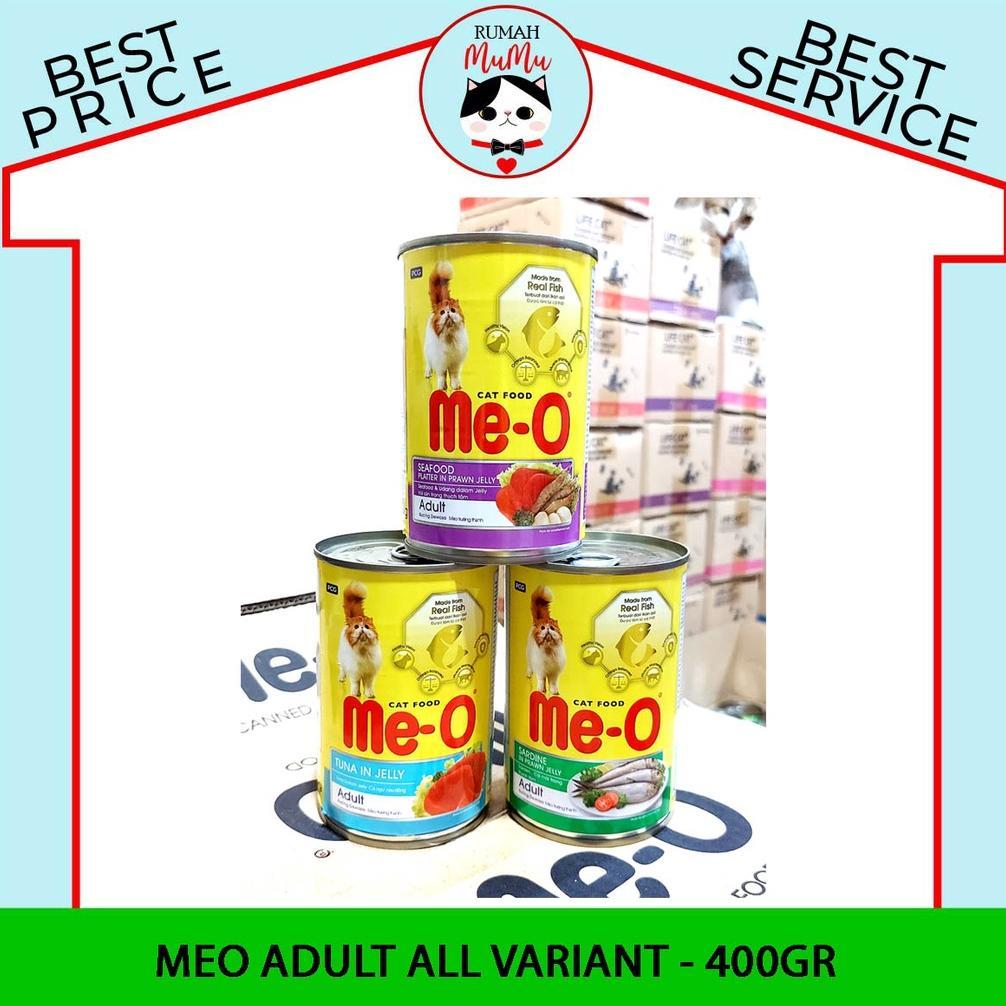 MAKANAN BASAH KALENG KUCING DEWASA MERK MEO 400GR