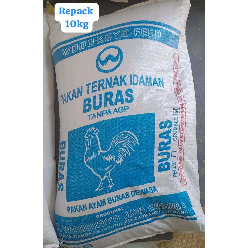 pakan ayam buras wonokoyo repack 10 kg bentuk crumble
