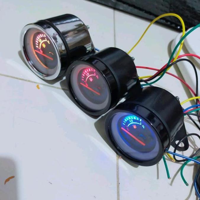 wasidijr / ampere bensin jarum amper bensin jarum motor mobil Car Kabel Crom Lampu Motorcycle Diskon