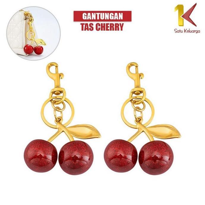 [COD] SK C1391 Gantungan Tas Kunci Cherry Serbaguna Keychain Bag Charm