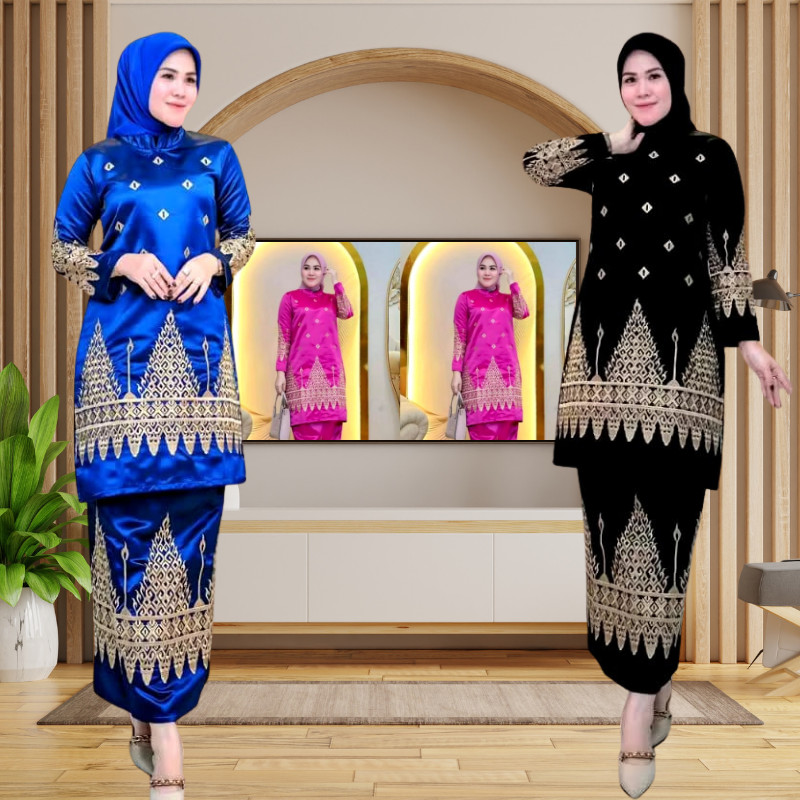 EK-New Set Baju Kurung Bordir - Baju Kurung Modern - Kebaya Modern - Kebaya Baju Kurung Padang - Baj