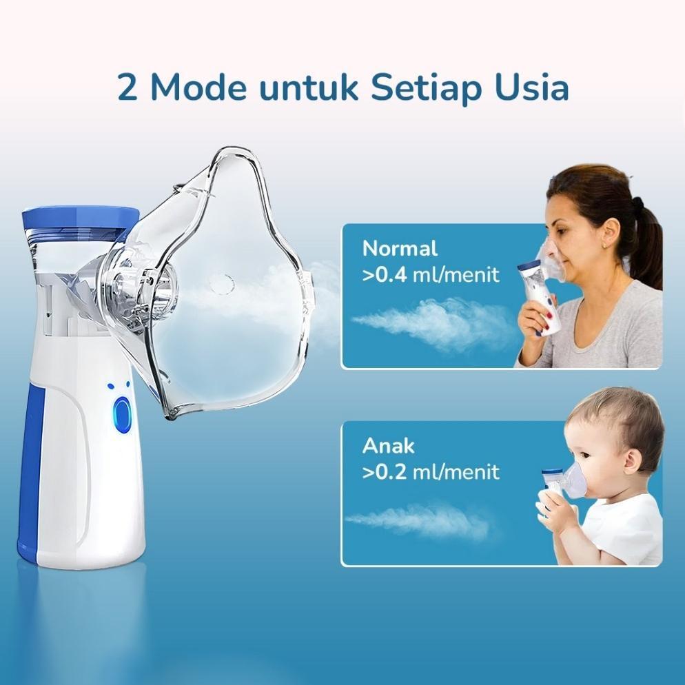 Alat Terapi Pernapasan Handheld Inhaler Nebulizer Machine | Terapi Pernafasan Nebulizer Asma | Alat 