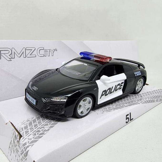Diecast Audi R8 Coupe Police 2019 RMZ City 1:36