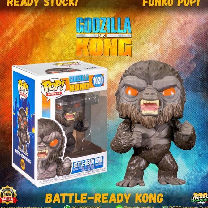 Funko POP Movies - Godzilla vs Kong - Battle Ready Kong #1020