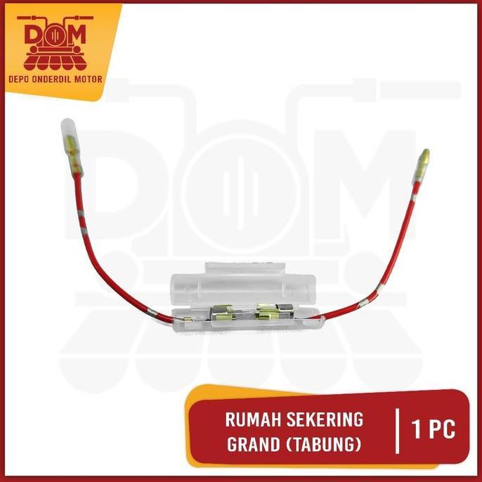 amandacuan / Rumah + Sekering Grand (PSP) Socket Soket Holder Tabung Box Fuse Sekring Tabung Bulat M