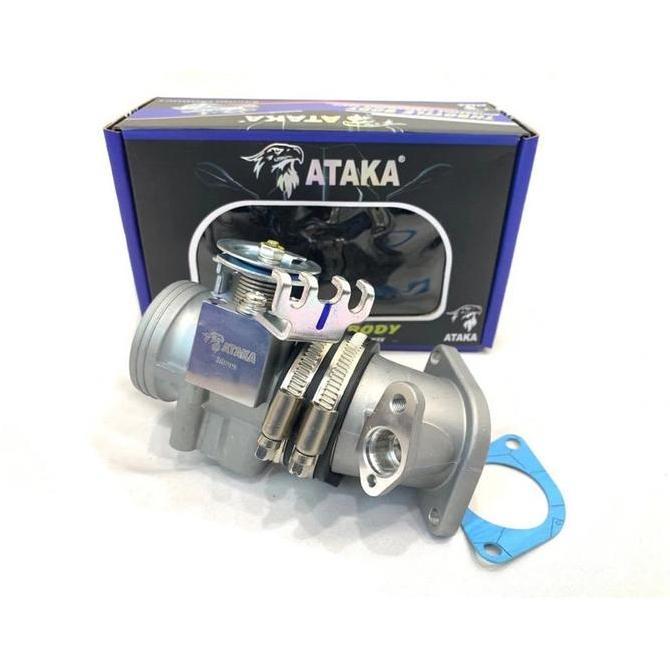 Throttle body tb dual injector 32-45 mx king,vixion,r15 ataka racing.