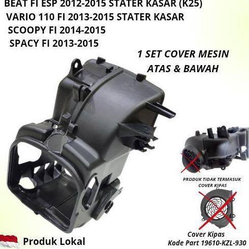 nawangsar / COVER MESIN / COVER BLOCK PISTON SET EX IN BEAT 2012-2015 STATER KASAR / SCOOPY FI 2013-