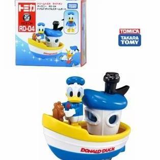 181255 TOMICA DREAM RIDE ON DISNEY RD-04 DONALD DUCK & STEAMBOAT TOMY