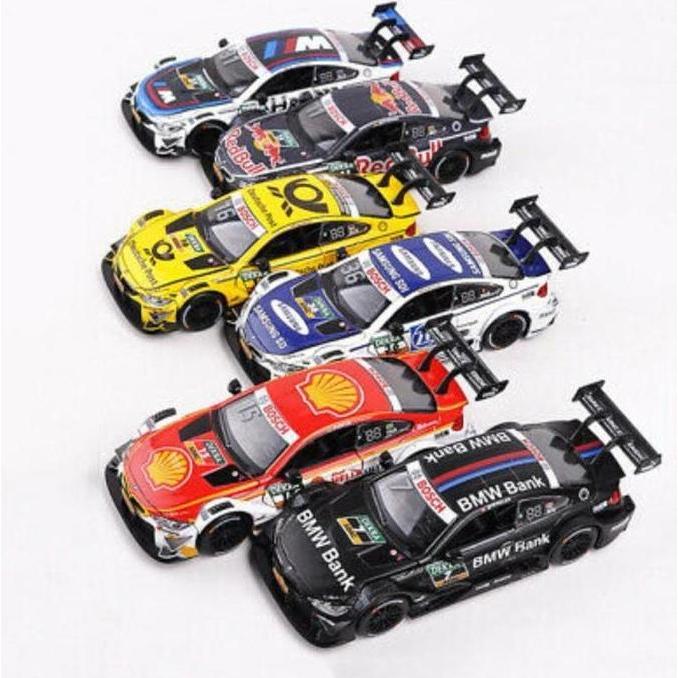 1:32 BMW M4 DTM Garland Racing Diecast Mobil Miniatur Pajangan