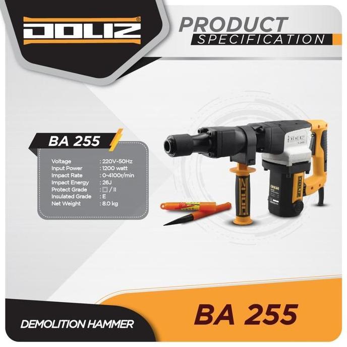 Mesin Bor Bobok Tembok Doliz Ba255 / Demolition Hammer Doliz Ba 255