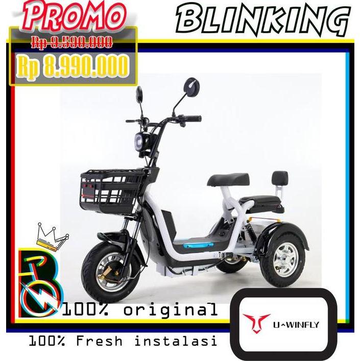 Terlaris Sepeda Listrik Roda 3 Uwinfly Romeo 3