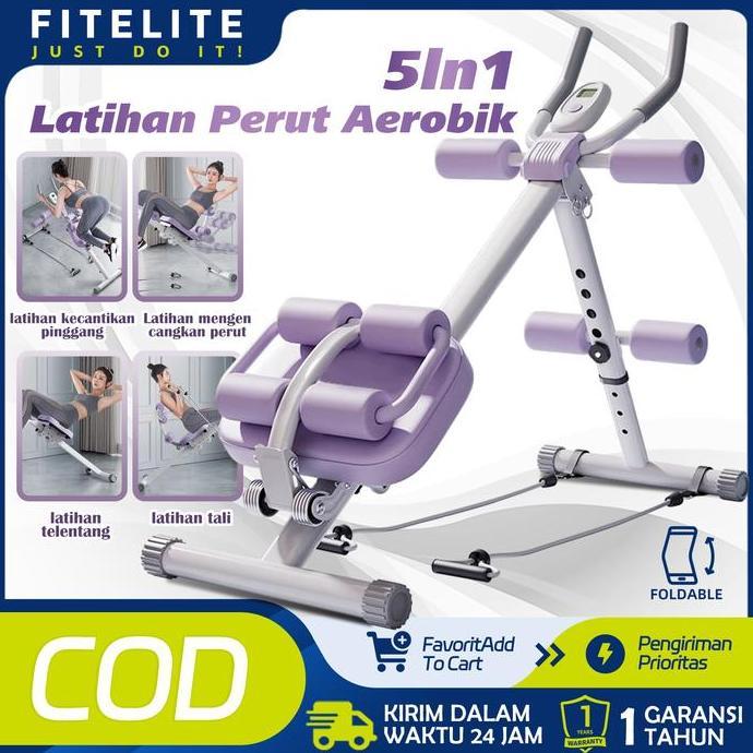 Kebugaran Perut Peredam/alat gym rumahan fitness/Alat Olahraga Fitness Gym Abdominal Latihan Perut/o