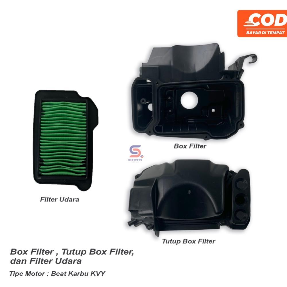 BOX FILTER UDARA BEAT SCOOPY KARBU TUTUP BOX FILTER UDARA DAN FILTER UDARA BEAT & SCOOPY TYPE KARBUR