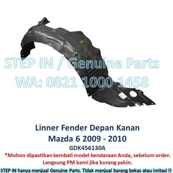 Promo Linner Fender Inner Spakbor Atas Ban Depan Mazda 6 Mazda6 2009 2010 Cod