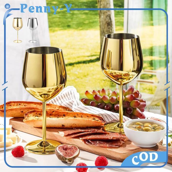 Gelas Wine Goblet Stainless Red Wine Glass Goblet Gelas Minum Wine