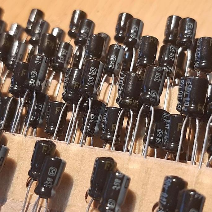ELCO ELKO 0.47UF/50V 0.47UF 50V MATSUSHITA / PANASONIC BODY MINI SAF12