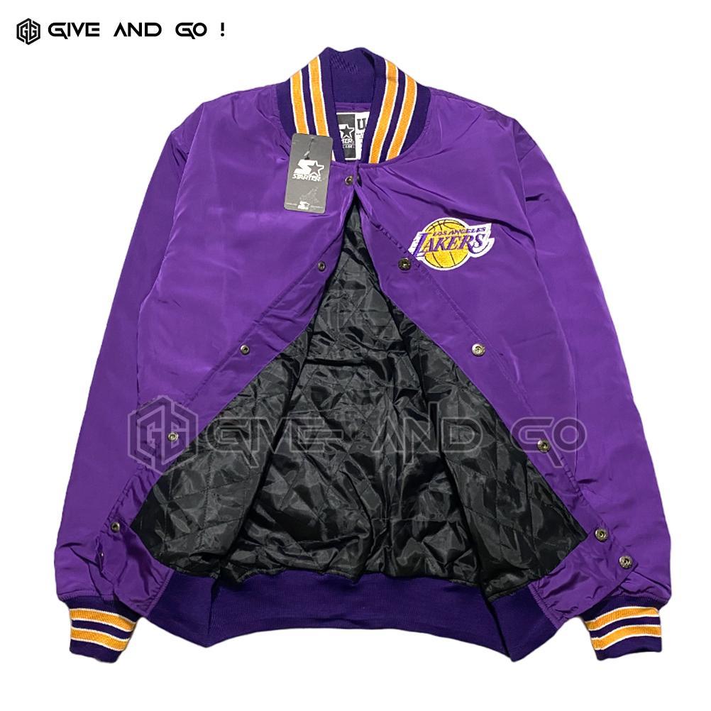 DISKON JAKET VARSITY LAKERS TM NBA  JAKET BOMBER JACKET BASEBALL BASKETBAL BASEBALL ORIGINAL