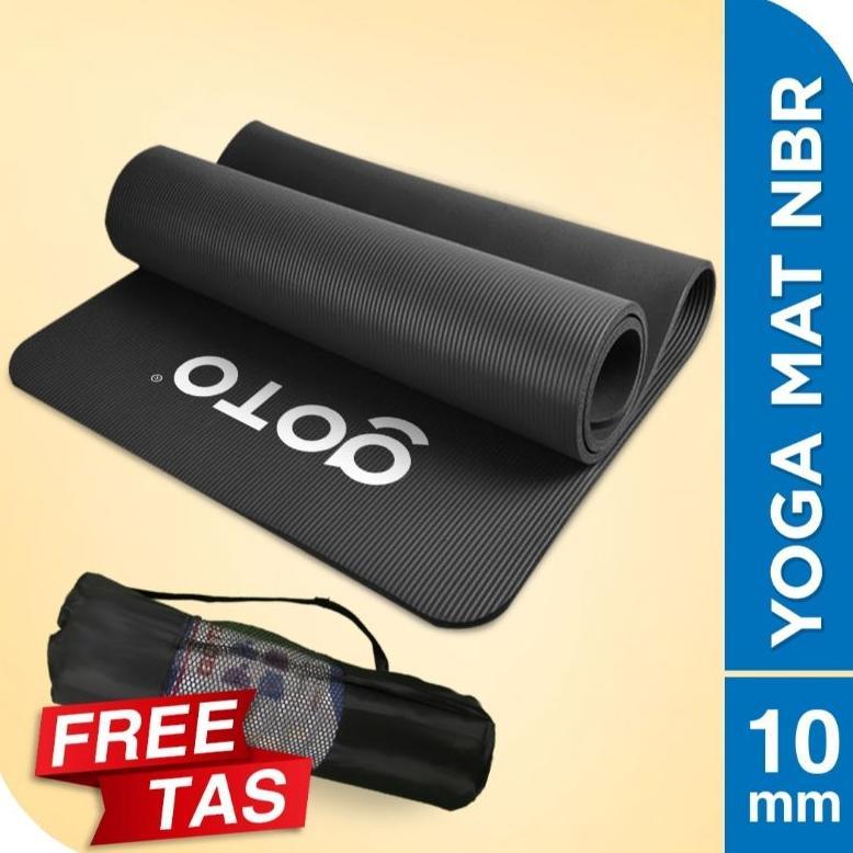 Exclusive Matras Yoga Anti Slip Yoga Mat Gym Workout Alas Olahraga Tebal 10 Mm