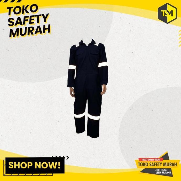 Wearpack Safety Terusan 3R Seragam Mekanik Size M-XXXXL Pakaian Kerja Mekanik Baju Panjang Celana Pe