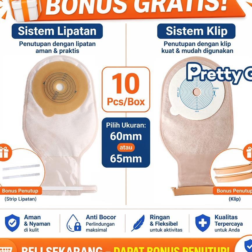 10Pcs Colostomy Bag Kantong Kolostomi Dewasa/Anak Colostomy Bag