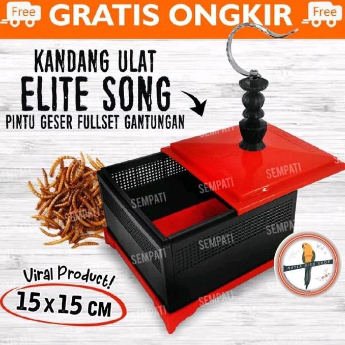 Kandang Ulat Elite Song Wadah Ulat Magot Cacing Kotak Ulat Kotak Jangkrik Allshop