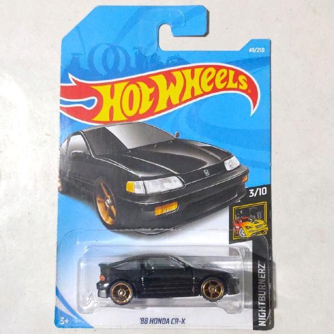 HOTWHEELS HOT WHEELS 88 HONDA CRX HONDA CR X HITAM 2019 NIGHTBURNERZ FUN99