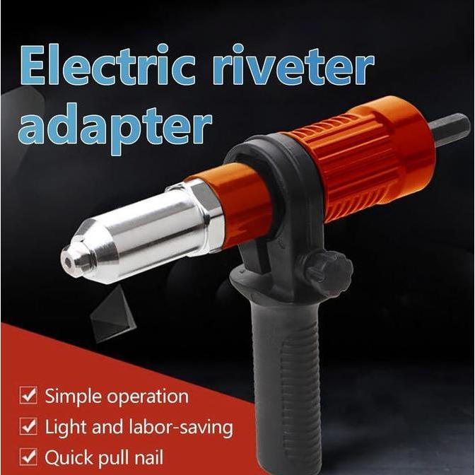 adaptor tang rivet ke mesin bor / Adaptor paku rivet gun elektrik