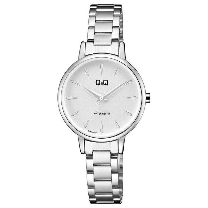 Jam Tangan Wanita Q&Q QnQ QQ Analog Rantai Silver QA56A Original