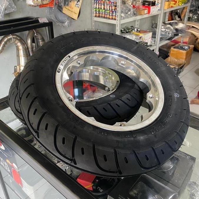 Terlaris Velg Vrossi Vrx Ban Mizzle 3.50-10 Vespa Ring 10 Sprint Px Excel Spartan Dkk