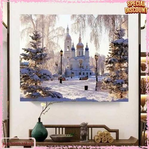 Cross Stitch Pattern Kristik Modern Paket Kristik Orchid Cross Stitch Custom Ukuran Besar 40X50Cm Ba