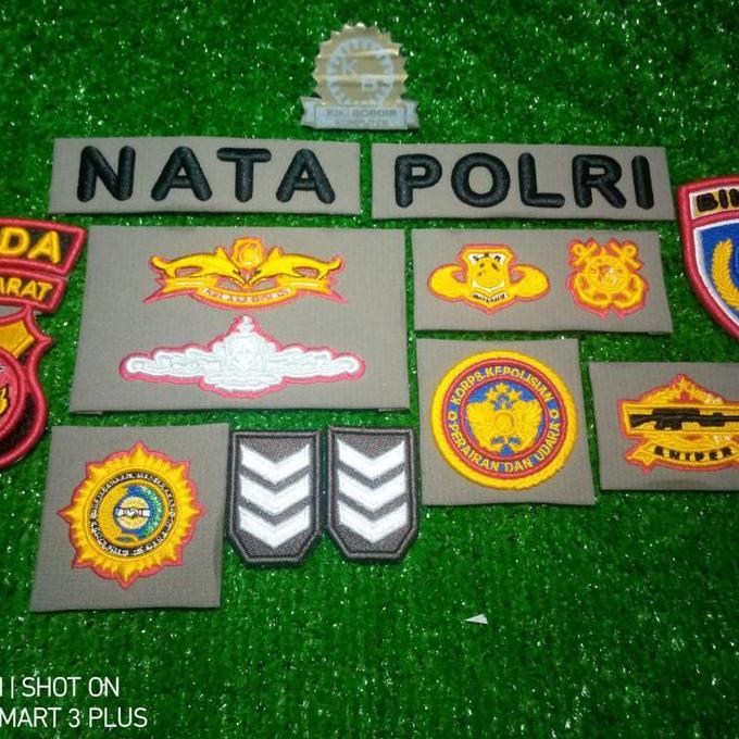 Bordir Komputer Polri Timbul 3D