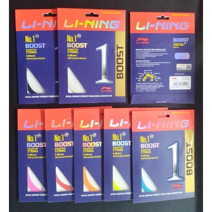 SENAR RAKET BADMINTON LINING NO 1 BOOST ASLI ORIGINAL
