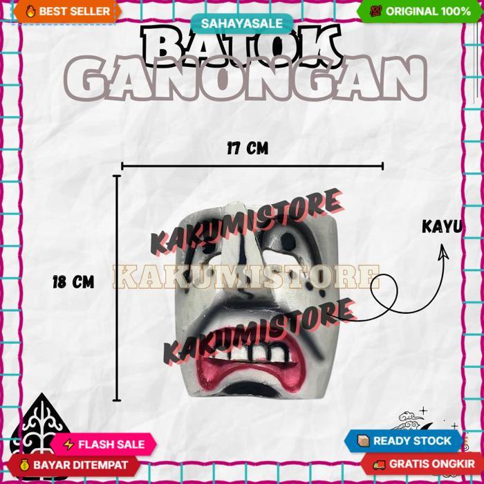 Batok Ganongan Putih Mentahan Ganongan Topeng Ganongan Kk244 Kualitas Unggulan