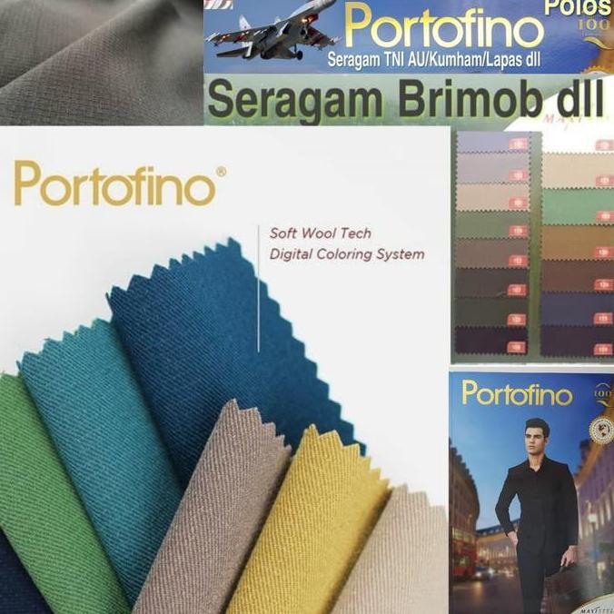 Kain Portofino By Maxistyle Bahan Seragam Polri, Pns, Tni Per Yard