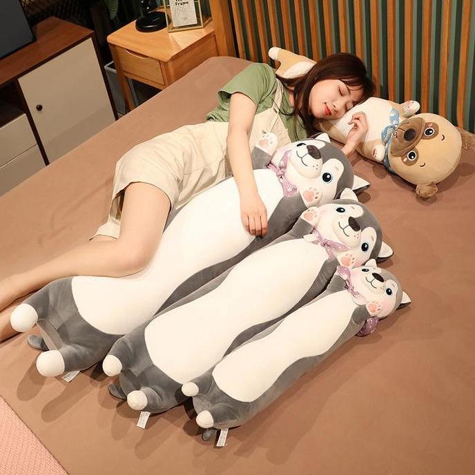 Boneka Bantal Guling Karakter Hewan Anjing Dolls Plush Mainan Bantal Kado Ulang Tahun Anak