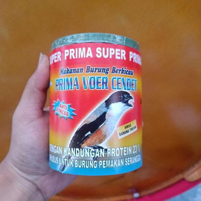 Pakan Super Prima Voer Cendet Toples Pur Makanan Harian Segala Burung Allshop