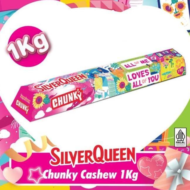 Coklat Silverqueen Chunky Bar 1kg Silver queen Love King Size 1000gr