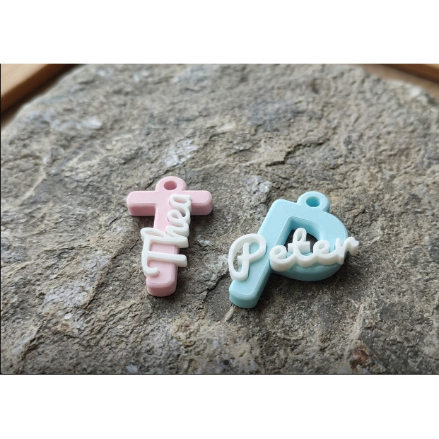 Letter Keychain Custom 3D Printing | Gantungan Kunci Huruf Inisial Nama || Initial Keychain Aestheti