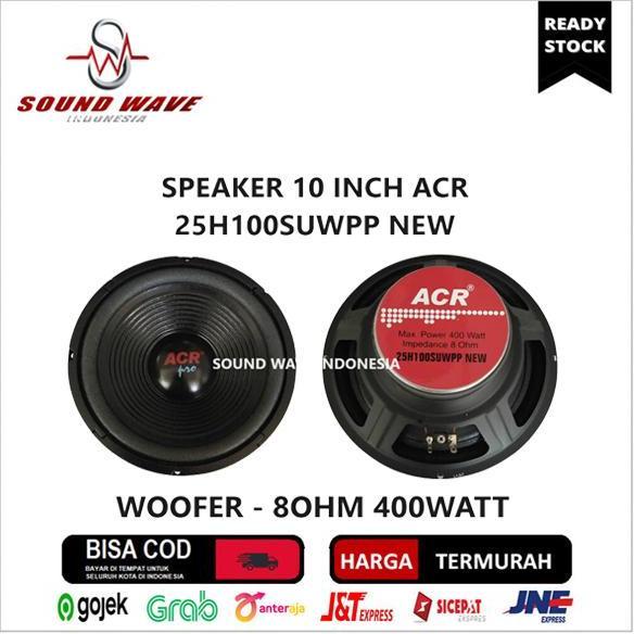 fahmifahstore / SPEAKER WOOFER ACR PRO 10 INCH 25H100SUWPP NEW 8OHM 400WATT Diskon