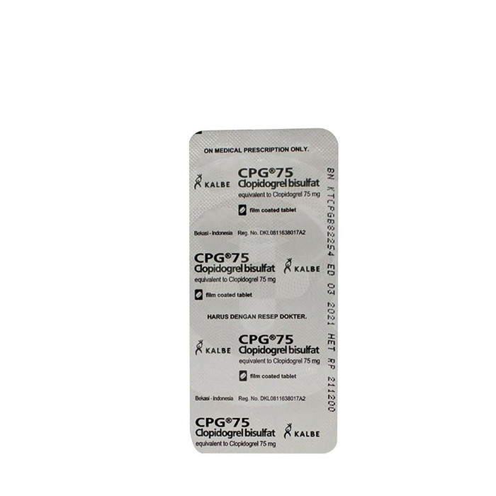 CPG 75 MG 1 BLISTER @ 10 TABLET SALUT SELAPUT