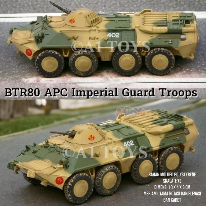 Miniatur Tank BTR80 APC Imperial Guard Troops Easy Model 10 cm 1:72